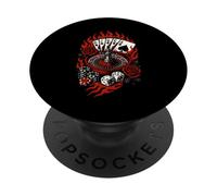Rockabilly Casino Gioco d'azzardo Tatuaggio Retro anni '50 PopSockets PopGrip Adesivo