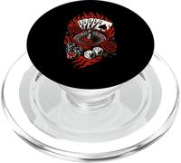 Rockabilly Casino Gioco d'azzardo Tatuaggio Retro anni '50 PopSockets PopGrip per MagSafe