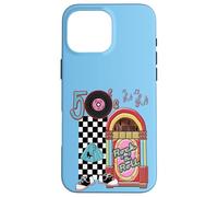 Rockabilly Let's Go To The Hop - Jukebox classico anni '50, colore: Blu Custodia per iPhone 16 Pro Max
