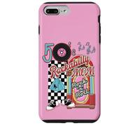 Rockabilly Mom Lets Go To The Hop 1950 Retro Jukebox Custodia per iPhone 7 Plus/8 Plus