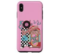 Rockabilly Mom Lets Go To The Hop 1950 Retro Jukebox Custodia per iPhone XS Max