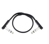 Rockboard RBO CAB F TRS 30 BK Cavo Patch Piatto Stereo Jack 6.3mm 30cm Nero