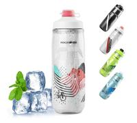 ROCKBROS Borraccia Sportiva Termica Fredda da 620ml, Bottiglia in PP5 per Bici MTB, Buon Raffreddamento, Multifunzionale per Ciclismo Fitness Escursionismo Corsa