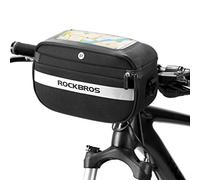 ROCKBROS Borsa Bici da Manubrio Idrorepellente, Borsa Bicicletta da Corsa MTB Portacellulare TPU, Touchscreen 6.5 Pollici Grande capacità 4.5L Portatile Design