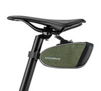 ROCKBROS Borsa Bici da Sella Piccola, Capacità Pratica 0,45L | 2 Modelli Installazione Cinghie/Staffa, Borsello Sottosella per Bicicletta MTB, Accessori Bike