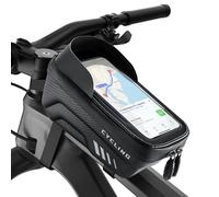ROCKBROS Borsa Bici da Telaio Rigida, Borsa Tubo Anteriore Impermeabile per MTB Bicicletta, Portacellulare Touchscreen 6.7 Pollici, Grande Capacità, Accessori Bike