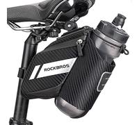 ROCKBROS Borsa da Sella Bici Borsa Sottosella per MTB Bicicletta Idrorepellente con Tasca Portaborraccia Grande Capacità 1L