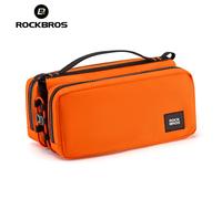 ROCKBROS Borsa per tubo superiore per bici Capacità 2 litri Borsa per telaio per mountain bike da strada resistente ai graffi Borsa per attrezzi da ciclismo Fascia elastica stabile
