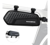 ROCKBROS Borsa Telaio Bici Rigida, Borsa a Tubo Superiore con Bordo Stretto, Antigraffio, Anti-Collapse, 1.1 L per Ciclismo, MTB, Bici da Strada, Bicicletta Pieghevole, Gravel, Nero