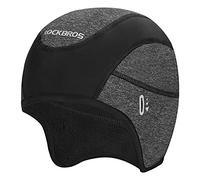 ROCKBROS Cappellino Sottocasco Invernale Termico Pile con Paraorecchie | Antivento e Caldo, con Fori per Occhiali, Trasiprante e Elastico, Berretto Copricapo per Ciclismo Sci Moto, Uomo Donna