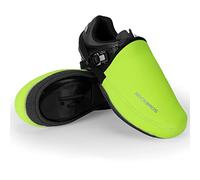 ROCKBROS Copriscarpe Ciclismo Invernale, Copripunta Antivento Caldo per Bici MTB Bicicletta da Corsa, Copri Scarpe Termici Impermeabile Universale, 3 Taglie 38-46 (Verde Fluorescente, L(44-46))