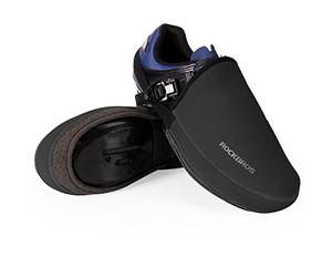 ROCKBROS Copriscarpe Ciclismo Invernale, Copripunta Antivento Caldo per Bici MTB Bicicletta da Corsa, Copri Scarpe Termici Universale, 3 Taglie 38-46 (Nero, L(44-46))