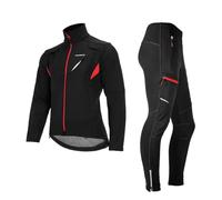 ROCKBROS Giacca Pantaloni Abbigliamento Ciclismo Invernali Tuta Sportiva Antivento Impermeabili Caldo Set Giacca e Pantaloni Taglia Europea Uomo Donna Unisex