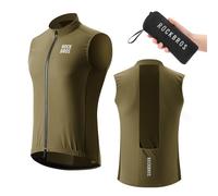 ROCKBROS Gilet Antivento Ciclismo Uomo Traspirante e Leggero Pieghevole