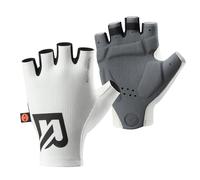 ROCKBROS Guanti Ciclismo Estivi, Guanti a Mezze Dita Uomo Donna, Traspiranti e Ammortizzanti, con Imbottitura Ergonomica 3D, per MTB, Bici da Strada, Gravel, Palestra