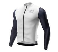 ROCKBROS Maglia Ciclismo Uomo, Maglia Ciclismo a Manica Lunga, Maglietta Ciclismo Trapirante ad Asciugatura Rapida, Top da Ciclismo con 3 Tasche, Taglia Europea per MTB, Bici da Strada, da Corsa