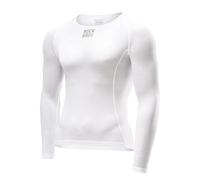 ROCKBROS Maglia Intima Ciclismo Uomo, Maglietta Intima Ciclismo a Manica Lunga, Intimo Ciclismo Uomo Traspirante ad Asciugatura Rapida, Strato Base Ciclismo, Running, Palestra, Bianco, XS-XXL