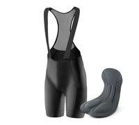 ROCKBROS Pantaloncini Bici Estivi, Pantaloncini Ciclismo con Bretelle, Salopette Ciclismo Uomo, Imbottitura 4D, Pantaloni Corti Traspiranti, Abbigliamento con Trasche per MTB, Bici da Strada