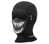 ROCKBROS Passamontagna Moto Sci Invernale Corto, Sottocasco Balaclava Termico Caldo Uomo Donna, Taglia Unica, Scaldacollo Teschio con Pile per Moto Sci Bici Corsa Escursionismo, con Fori Occhiali