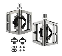 ROCKBROS Pedali Blocco MTB Corsa Strada Alluminio 9/16 Pollici