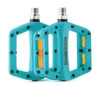 ROCKBROS Pedali MTB Flat Antiscivolo, Blu