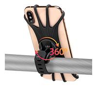 ROCKBROS PortaCellulare per Bicicletta Ruotabile di 360 Gradi, Supporto Porta Telefono, Smartphone 4.0-6.8 Pollici, in Silicone per Moto Scooter, Accessori Bici