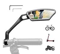 ROCKBROS Specchietto Retrovisore Bici, Specchietto per Bicicletta, Specchietti 360 °Regolabile, Specchio Ciclismo per Manubrio 21-26mm, Adatto per Bicicletta, MTB, Bici da Corsa