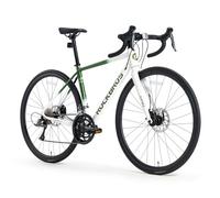 ROCKBROS SPIN W2M Bicicletta da Strada, Telaio in Alluminio 28 Pollici 700C, Bici da Corsa Cambio Claris 2x8 Velocità con Freni a Disco Meccanici, per Uomo Donna Pendolari Turismo, Verde, L