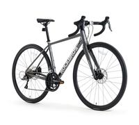 ROCKBROS SPIN W2M Bicicletta da Strada, Telaio in Alluminio 28 Pollici 700C, Bici da Corsa Cambio Claris 2x8 Velocità con Freni a Disco Meccanici, per Uomo Donna Pendolari Turismo, Grigio, L