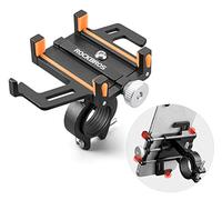 ROCKBROS Supporto Cellulare per Bici MTB Moto Porta-Smartphone in Alluminio CNC Facile Installazione Stabile Antiscivolo 2 Modelli Disponibili