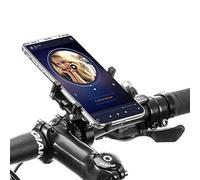 ROCKBROS Supporto Cellulare per Bici MTB Moto Porta-Smartphone in Alluminio CNC Facile Installazione Stabile Antiscivolo 2 Modelli Disponibili