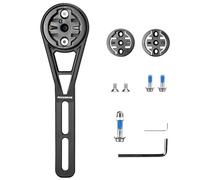 ROCKBROS Supporto per Computer da Bici Aero con Prolunga Manubrio Leggera a Sgancio Rapido Compatibile con Garmin, Wahoo, Bryton, Action Camera e Luci da Bici, Nylon