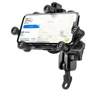 ROCKBROS Supporto Telefono Bici, Portacellulare Universale per MTB Bicicletta Moto Scooter Monopattino, Porta Smartphone 4,9-7,3 Pollici, Rotabile 360°, 3 Modi di Installazione, Accessori Bici