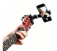 RockCheems Supporto per chitarra, per trasmissioni dal vivo, registrazione video, compatibile con Android e iPhone, chitarra, basso, ukulele