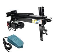 ROCKCUB Spaccalegna elettrico da 7 tonnellate, motore ad alta coppia da 3 HP e alta pressione da 28 MPa, cuneo incrociato a 4 vie per Kindling, design 2 in 1, adatto per tronchi lunghi 55,9 cm