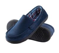 RockDove Alexander Pantofole Uomo con Fodera Flanella, 41 EU, Blu Navy