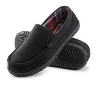 RockDove Alexander Pantofole Uomo con Fodera Flanella, 44 EU, Nero