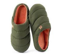 RockDove Pantofola da Campeggio Uomo con Schiuma Memory e Imbottita in Piuma, 46/47 EU, Verde Cacciatore