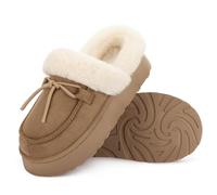 RockDove Pantofole da donna in microsuede con piattaforma in memory foam con suola interna/esterna