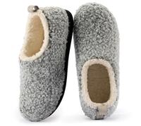 RockDove Women's Nomad Slipper con Memory Foam, Grigio Chiaro, 40.5/41.5 EU
