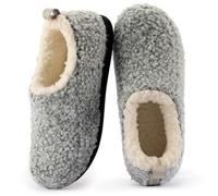 RockDove Women's Nomad Slipper con Memory Foam | Suola per interni ed esterni, morbida fodera in sherpa, antiscivolo, memory foam, lavabile in lavatrice, ideale come regalo