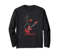 Rocker Bird con chitarra elettrica per Stage Magic Maglia a Manica