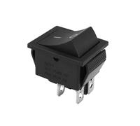 Rocker Interruttore Dpst On Off 16A 250V 4 Perno Scatto IN Nero 28x21mm Barca 2