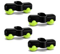 Rocker Plate Feet, 4 pezzi per interni Cycling Snap Rocker Feet Adapter Portable Wahoo Kickr Core 2 Roller Trainer con 8 palline da tennis