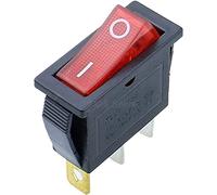 Rocker switch 5pcs on-off 3pin Dpst Switch rocker 1 5A/20A 250V/125VAC(Rot)