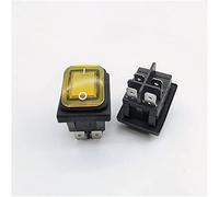 Rocker Switch KCD4 2 0A / 125V 16A 250V 4 -spillo DPST IP67 Interruttore di alimentazione a bilanciere impermeabile sigillato con LED 12V 220V 3 0x22(Yellow 4pin,12V)