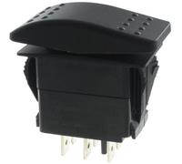Rocker Switches DP (ON)OFF(ON) 20A 12V SEALED Non-ill (1 piece) by Carling Technologies