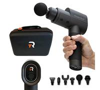 RockerTech - Pistola da massaggio per tessuti profondi per atleti, dispositivo di massaggio a percussione, ricaricabile senza fili (nero)