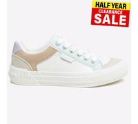 Rocket Dog Allegro Bloccato Donna Moda Casual Pizzo Scarpe Ginnastica Bianco