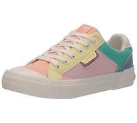 Rocket Dog Cheery Comfort Plush Foam Sneaker da Donna, Arcobaleno a Blocchi, 40 EU